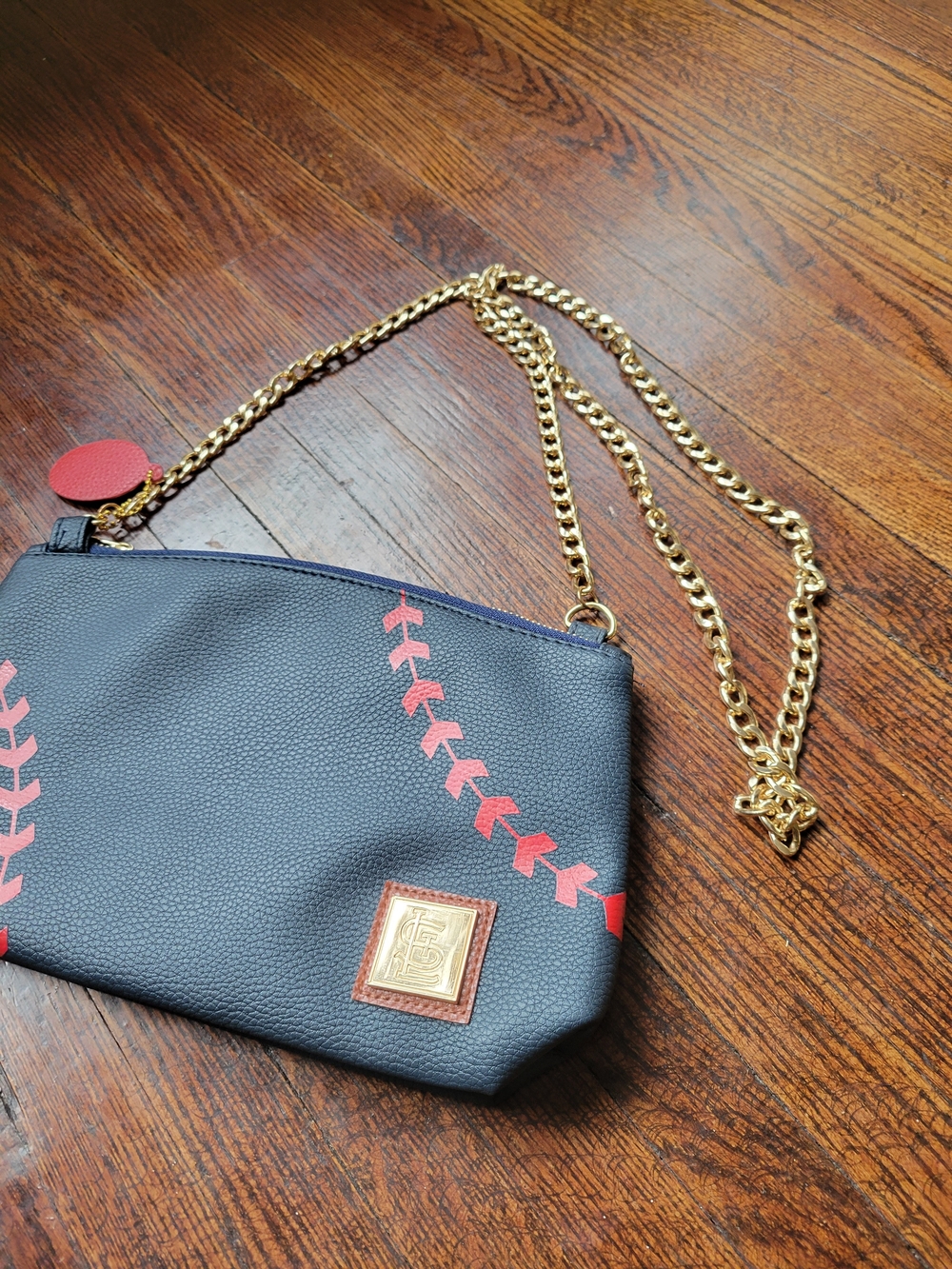 St. Louis Cardinals Purse Tote Bag Blue Navy Mother's Faux Leather SGA 2022 - Picture 3 of 16